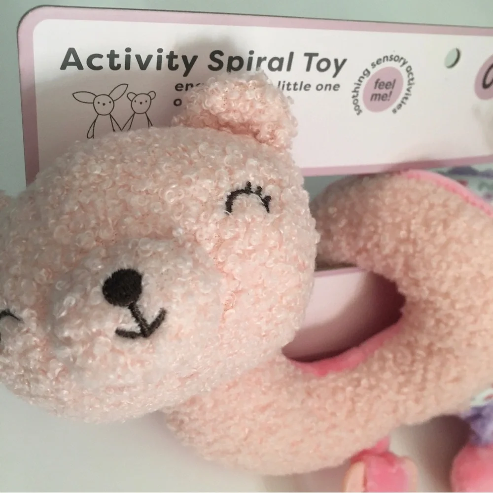 Spiral Soft Baby Toy Soothing Sensory Activities Pink NEW | DreamGro